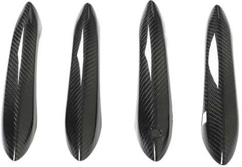 KTGVTPBHBW Car Door Handles Outer for B&MW F06 F07 F10 LHD Car Outside Door Handle Trim Real Carbon Fiber Car Exterior Door Handle Cover