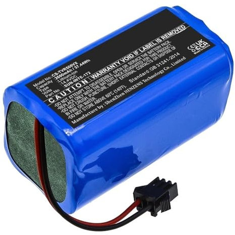 LaiCaiLO Akku kompatibel for Tesvor Simum 9, S3, V6, S6 Turbo, T8, M1, S4, kompatibel for Coredy R500 R550 R500+ R300 R650 R3500 R3500S R600 R580 14,4 V 2600 mA