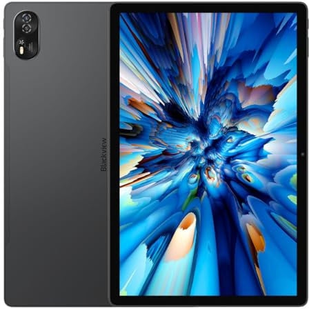 Blackview MEGA 8 Android 15 AI Tablet, 13'' FHD+ Display, 36GB+512GB (2TB Extend), 11000mAh Battery, 3 AI models, Dual SIM 4G LTE+WIFI, 50MP+13MP AI Camera, Quad-box Speaker, 1080P Widevine L1 Black