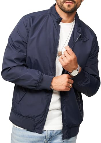 Soulstar Herren Blousonjacke als leichte Harrington-Jacke - Dünne Bomberjacke mit Stehkragen als Übergangsjacke für Männer - Men's Jacket