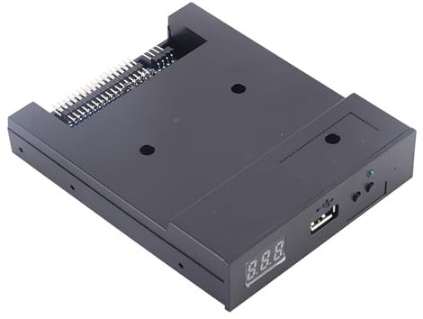 Risegun Emulatore di unità floppy USB, 3,5, emulatore floppy, USB Floppy Drive Emulatore per tastiera musicale, nero