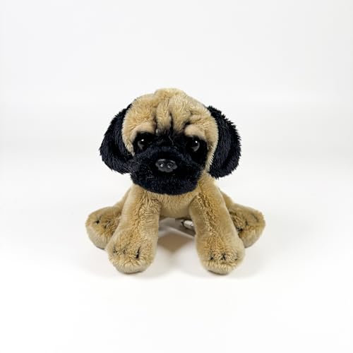 Fundación Bocalan Plüschtier Mops sitzend, 12 cm, ab 0 Monaten (DeQube 939D00259)