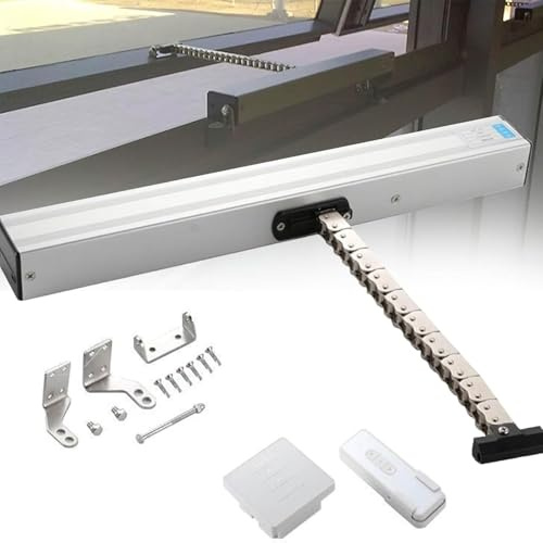 Automatischer Fensteröffner mit Fernbedienung und Wandschalter, elektrische Kette für Dachfenster und Dachlüftung, Hub 300 mm - 1000 mm