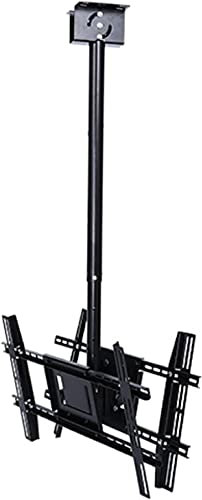 DRFGNF Adjustable TV Ceiling Mount Bracket for 32 65 Inch TV Swivel and Tilting Bracket for Flat Roofs or Sloping Ceilings TV Stand with Mount