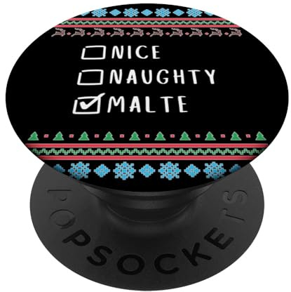 Nett Frech Weihnachten Malte Hässlicher Pulli PopSockets Klebender PopGrip