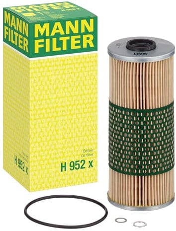MANN-FILTER, H 952 x Oil Filter | For Passenger Cars, Highest Filtration Performance, Engine Protection, High Quality Sealing, True OE Engineering