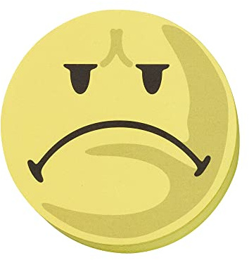 FRANKEN Moderationskarten Wertungssymbol Negativ, Kreis, 95 mm, gelb, 100 Stück, UMZ 10 S3