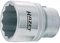 Hazet 1000Z-38 Douille carré creux 20 mm/profil à 12 pans extérieurs Taille 38 longueur 65 mm