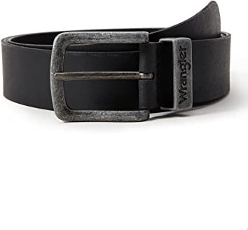 Wrangler Herren Metal Loop Gürtel, Schwarz, 90