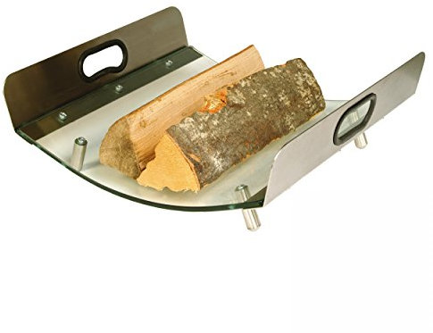 Lienbacher Holzkorb, Glas, Füße Edelstahl