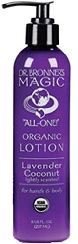 Dr. Bronner's Magic Soaps, Organic Lotion, Lavender Coconut, 8 fl oz (237 ml)