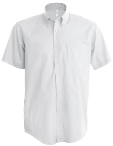 Kariban Mens Short Sleeve Easy Care Oxford Shirt (4XL) (White)