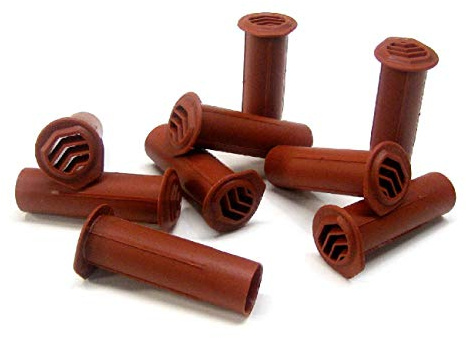 50 x Terracotta Drill Weep Vents Round Vent Cavity, Retaining, Rendered Walls