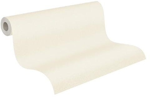 A.S. Création Avenzio 958721 95872-1 Papier peint intissé uni Crème 10,05 x 0,53 m