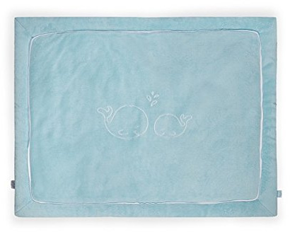 Jollein 017-513-65036 Krabbeldecke, 80 x 100 cm, Comfy fleece, lagoon/jade