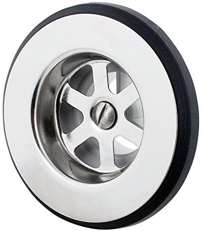 Ablaufgarnitur Edelstahl Ø 50mm mit 42 mm Gewindeabgang für Camping Siphon