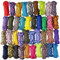 UOOOM 20 pcs Paracord Bracelet rope Parachute Cord Outdoor Survival Rope Set DIY Manual Braiding 10 Feet (Colorful x 20 pcs)