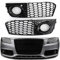 Areyourshop 1 Paar WabenMeshNebelscheinwerfer, offener Lüftungsgitter, fit für Audi A4 B8 2009–2012