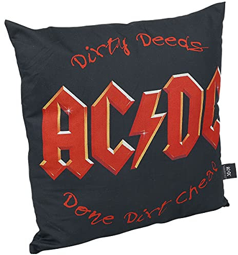 AC/DC Dirty Deeds Unisex Kissen schwarz/rot 100% Polyester Band-Merch, Bands, Musik