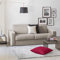Talamo Italia - 2-Sitzer Schlafsofa Algisa, Wohnzimmersofa mit drehbarer Öffnung aus gepolstertem Stoff, schmale Armlehnen, 100 % Made in Italy, cm 180x95h90, Taupe