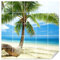 GRAZDesign Fliesenaufkleber Bad Wandfliesen selbstklebend, Strand & Palme Klebefliesen - 15x20cm / Strand mit Palme