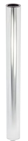 WAGNER Möbelbein/Tischbein/Möbelfuß/Systemrohr TENO - Ø 30 x 297 mm, individuell mit TENO System und QuickClick kombinierbar, Stahl verchromt, Tragkraft 50 kg - 12153201