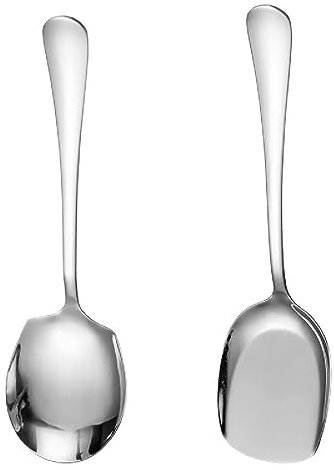 Jagowa 2 Pcs Stainless Steel Cook Serving Spoon Set Large Buffet and Kitchen Tool for Parties and Entertaining