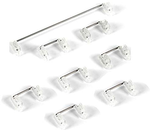 Banger Mechanische Tastatur Kirsche Mx Switch Stabilisator mit Platinenmontage Klares Transparentes GehäUse 6.25U Modifier SchlüSsel Stabilizer