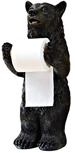 Toilettenpapierrolle Aufbewahrungsregal Tierbär Krokodil Papierhandtuchständer Freistehender Tresen oder Desktop-Rolle Papierhandtuchhalter Heimdekoration Ornamente Toilettenpapierhalter/Toilette (Co