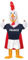 OriginalCup® AirSuit® – Aufblasbares Hahnkostüm für Frankreich-Fans | Ausgefallenes Kostüm in Erwachsenengröße | aus sehr strapazierfähigem Polyester – angenehm zu tragen | inkl. System zum Aufblasen