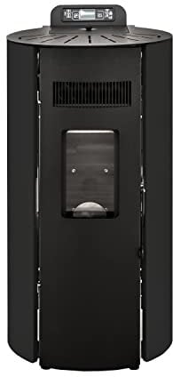 STUFE A PELLET ITALIA Boston 9 KW WiFi | Pelletöfen Effizienz 91% Heizt 80m² Autonomie 21 Std. Programmierbar WiFi-Steuerung 5 Geschwindigkeiten und Leistungsstufen 24 M Garantie Schwarz