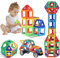 HuaMuDM Magnetische Bausteine 56 Teile,Magneten Fuer Kinder Magnetbausteine Set,Magneten Kinder Magnetbausteine,Magnetspielzeug,Spielzeug ab 3 4 5 6 7 8 9 Jahre Junge Jungen Mädchen