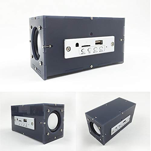 Lautsprecher DIY Kit, MP3 MusicDigital Verstärker Board Modul Kit mit Fernbedienung (Grau)
