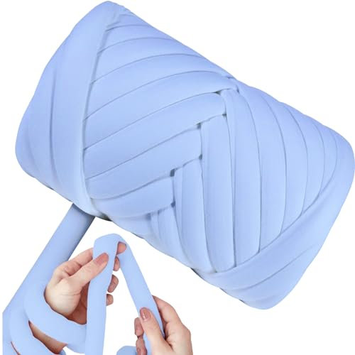 Dicke Wolle Garn 500g,Chunky XXL Wolle zum Handstricke,Sperrige Textilgarn zum häkeln für körbe,Decke, Kissen, Rucksack,Haustierkorb