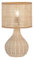 meineWunschleuchte Naturmaterialien Tischlampe aus Korbgeflecht, Höhe 37cm