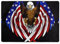 BROLEO Teppich mit USA-Flagge, patriotischer Adler, Teppich, Wohnzimmer, Fußmatten, Läufer, 203,2 x 147,3 cm, weiche Haptik