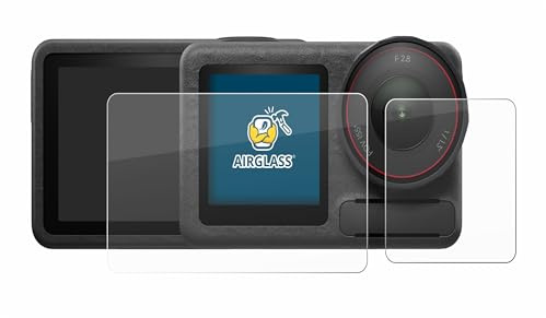 BROTECT Schutzglas für DJI Osmo Action 5 Pro (case-friendly) | Transparenter Displayschutz Made in Germany Schutzfolie Panzer Folie Glas 9H Anti-Fingerprint Einfache Montage Clear