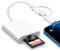 SD Card Reader for iPhone iPad, Sd Card to iPhone Dual Connectors Dual Slots Card Reader, Lightning USB C to MicroSD/SD Card Viewer Camera Memory Card OTG Adapter, Plug and Play