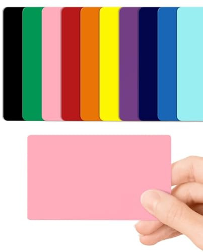 Rosa Blanko PVC-Karten aus Kunststoff - Packung mit 100 von CKB LTD, 760 Mikron Standard CR80, Kreditkartengröße 86 x 54 mm - Bedruckbar, ideal zum Überdrucken in jedem Desktop-Kartendrucker (Rosa