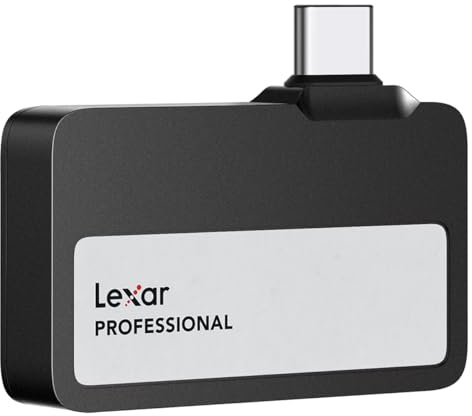 Lexar Professional Go USB 3.2 Gen 2 Type-C Portátil SSD, Negro - 1 TB