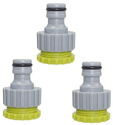Kit di Collegamento per Rubinetto, Connettori Rapidi per Tubo da Giardino 2 in 1 da 1/2 e 3/4, Connettore Rapido Adattatore Tubo Acqua Giardino 1/2 Raccordi per Tubi Irrigazione Plastica ABS