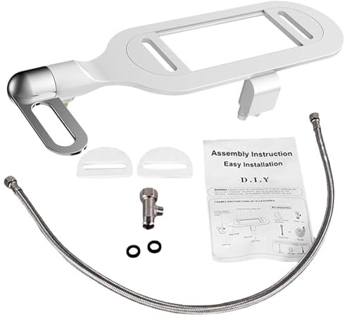 Smart Toilet Flusher Bidet - Adjustable Wash Sprayer Double-Nozzle Bidet Non électrique - Fournitures de rinçage des toilettes pour le dortoir de collège de salle de bain à la maison