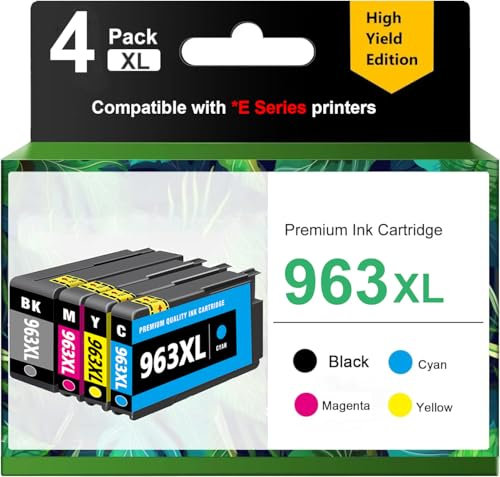 963 963XL Wiederaufbereitete Tintenpatrone kompatibel mit HP 963 963XL Patronen für HP Officejet Pro 9010 9010e 9012e 9012 9014e 9014 9015 9015e 9016 9016e 9018 9019 9020 9015 022e 9. 025 9025e