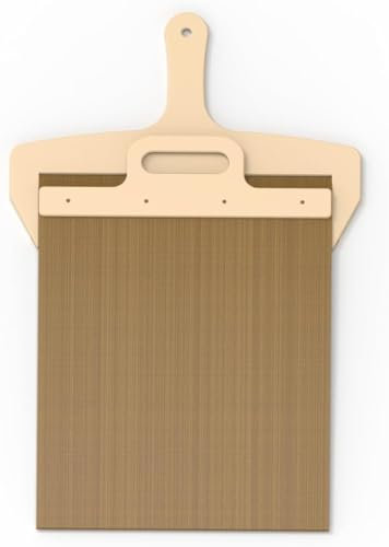 Pelle à pizza coulissante, anti-adhésive avec poignée en bois – Pelle à pizza coulissante pour un transfert facile – Parfait pour les fours intérieurs et extérieurs, pierre, barbecue (Smart Pizza