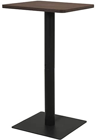 SKM Bistrotisch Dunkle Esche 50x50x107 cm,Möbel,Tische,Esstische,Schwarz,22KG,321923