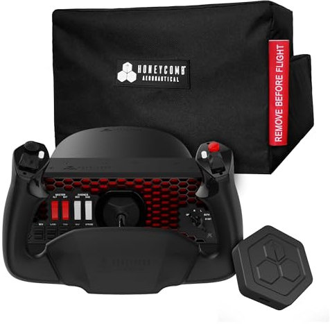 Honeycomb Alpha XPC Captain’s Edition 2025 - Flight-Simulation Hardware-Bundle mit Yoke, Dust Cover & Xbox Hub - Flugsimulator Zubehör für Xbox Series X|S & PC [video game]
