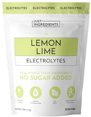 Lemon Lime Electrolytes – 30‑Serving Hydration Drink Mix with Coconut Water, Sea Salt, and Trace Minerals – Supports Energy, Recovery, and Electrolyte Balance*