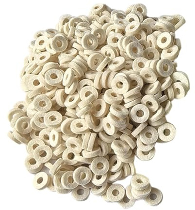 Harewtwy 100 Pcs Euphonium Felt Washers Pad Musical Instrument Accessories Instrument Replacement Parts