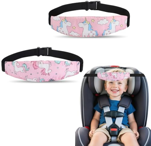 2-teiliges Set auto kissen, Einhorn gurtpolster kindersitz, verstellbare Schlafgurte für Kindersitze, Autosicherheitssitze.