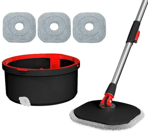 Flat Mops with Bucket and Mop Cloth, Flat Mop and Bucket Sets